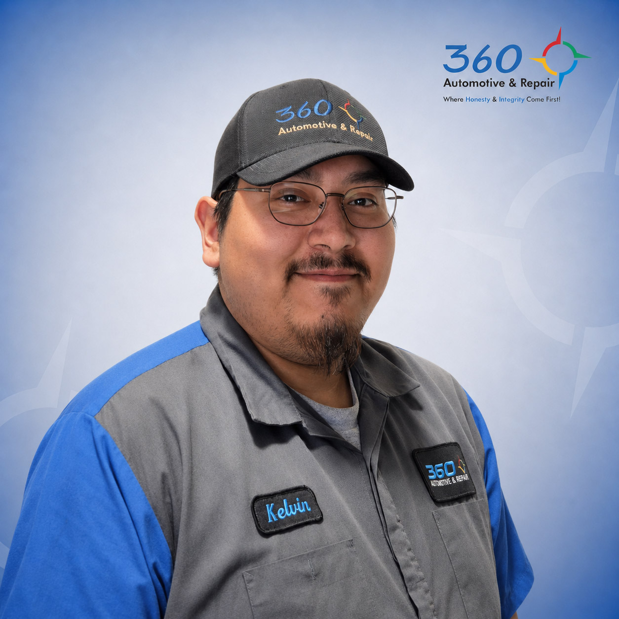 Automotive technician Kelvin in 360 Repair uniform