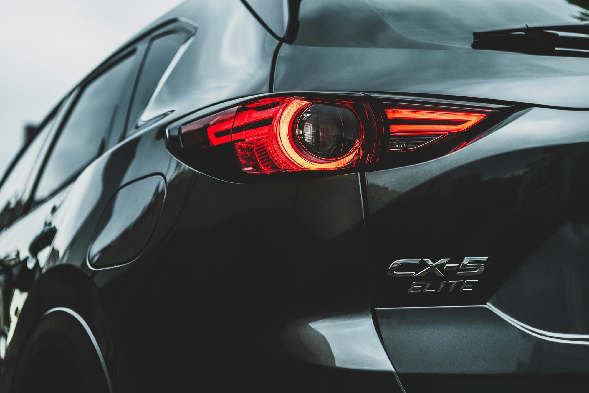 Close-up of Mazda CX-5 rear taillight